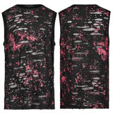 Punk Daily Wear Printing Sleeveless T-shirt