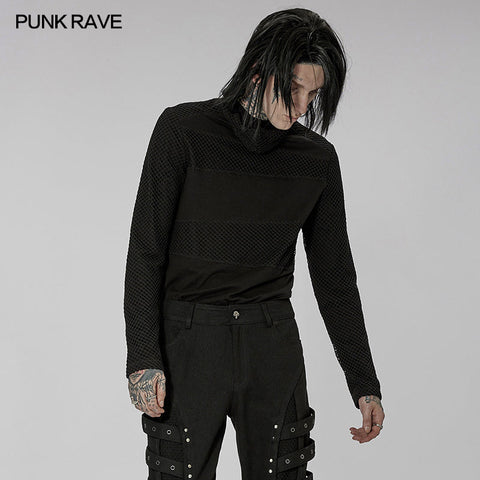Goth one-piece masked long sleeve T-shirt