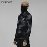 Goth one-piece masked long sleeve T-shirt