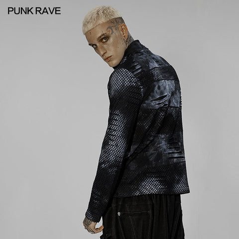 Goth one-piece masked long sleeve T-shirt