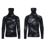 Goth one-piece masked long sleeve T-shirt