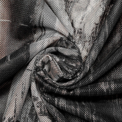 Post-apocalyptic style tight gauze T-shirt