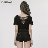 Punk woven T-shirt