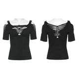 Punk woven T-shirt