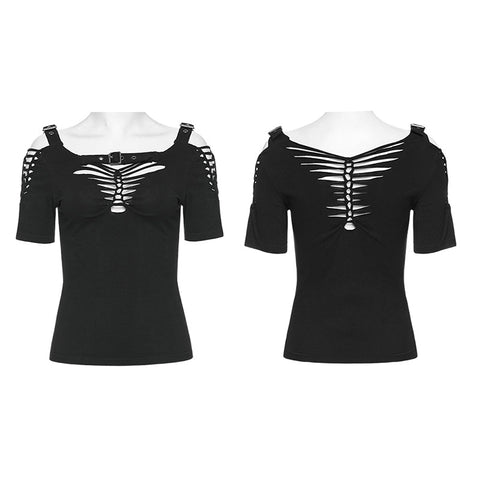 Punk woven T-shirt