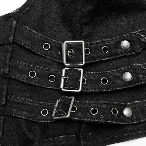 Punk handsome tight vest