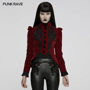 Red Velvet Elegant Gothic Vampire jacket