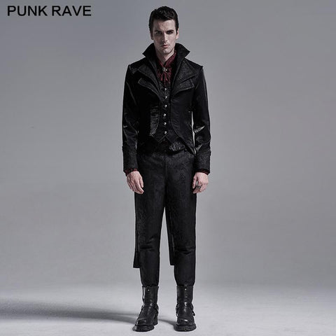 Gothic ornate multilayer collar coat