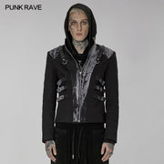 Punk tie-dyed short coat