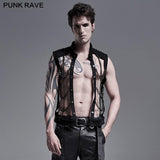 PUNK personality chain hollow-out vest