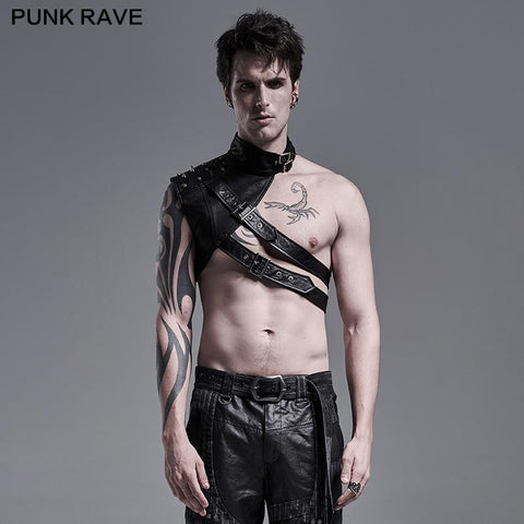 Punk men's one-arm shoulder armor