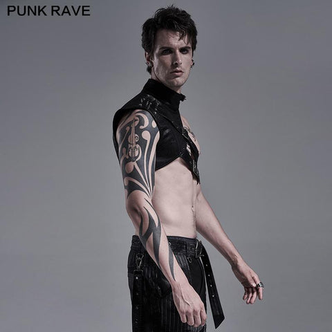 Punk men's one-arm shoulder armor