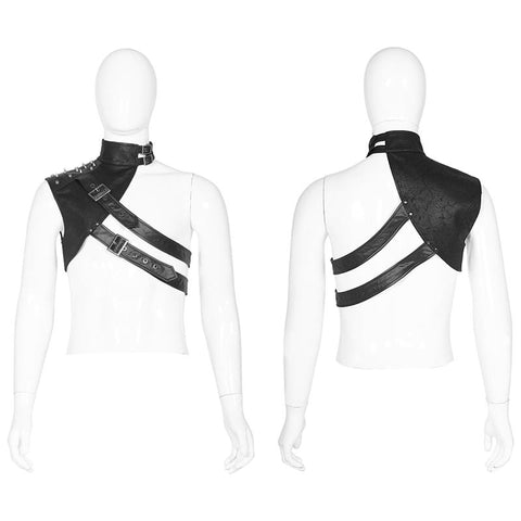 Punk men's one-arm shoulder armor