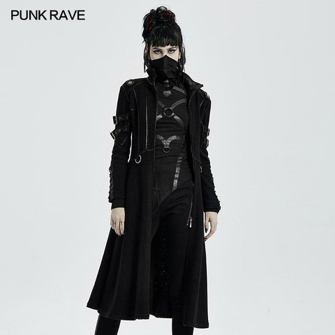 Punk Casual Mid Length Coat