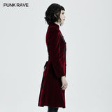 Goth Mid Length Coat