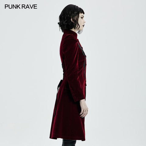 Goth Mid Length Coat