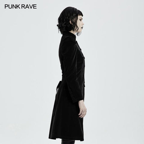 Goth Mid Length Coat