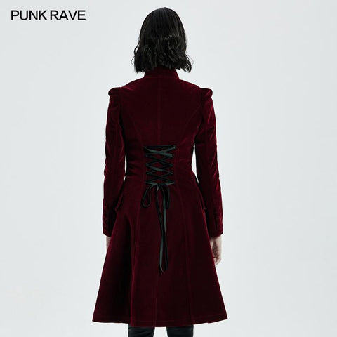 Goth Mid Length Coat