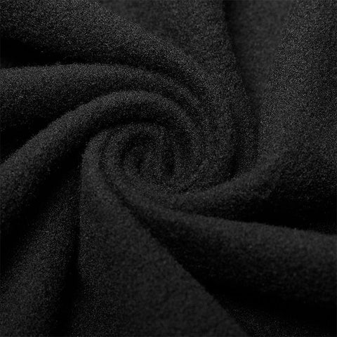 Goth Mid Length Cotton-padded Coat