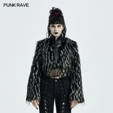 Goth Dark Plush Short Coat
