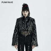 Goth Dark Plush Short Coat