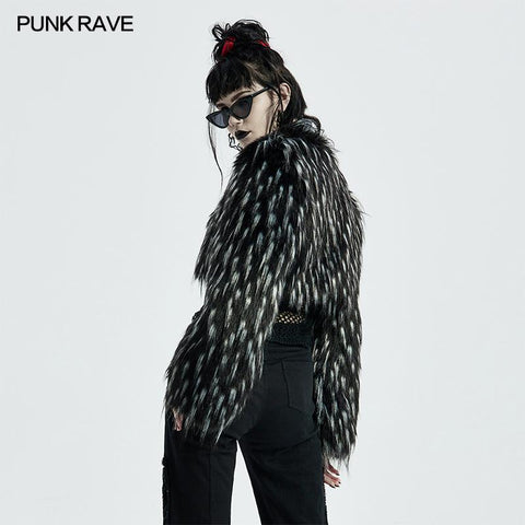 Goth Dark Plush Short Coat