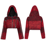 Punk Leopard Short Coat