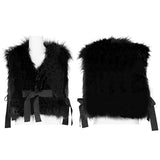 Punk Black Stripe Woollen Coat