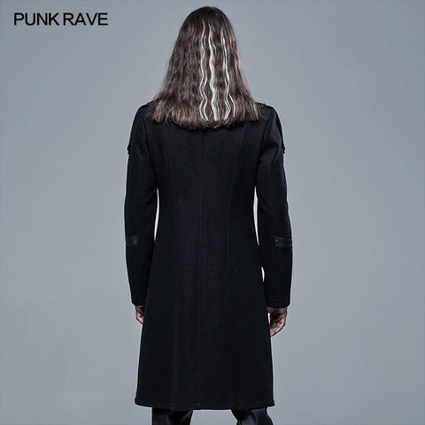 Goth Simple Woollen Cloth Jacket