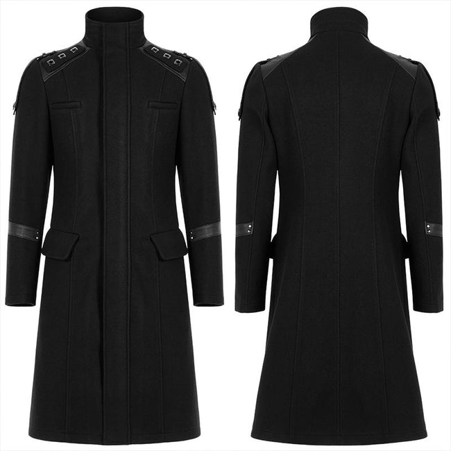 Goth Simple Woollen Cloth Jacket