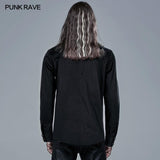 Punk Plaid Spliced Shirt