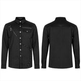 Punk Plaid Spliced Shirt