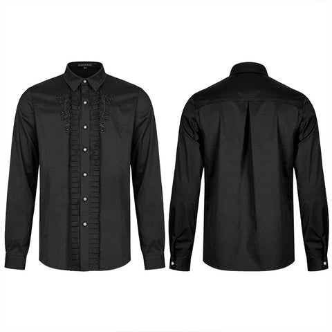 Goth Applique Long Sleeve Shirt