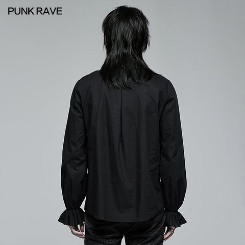 Goth Skeleton Embroidered Shirt