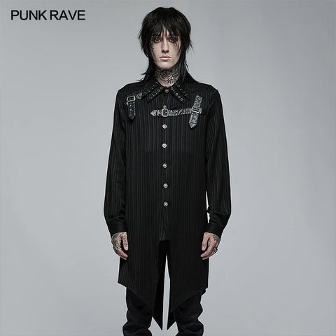 Goth medium length dovetail shirt
