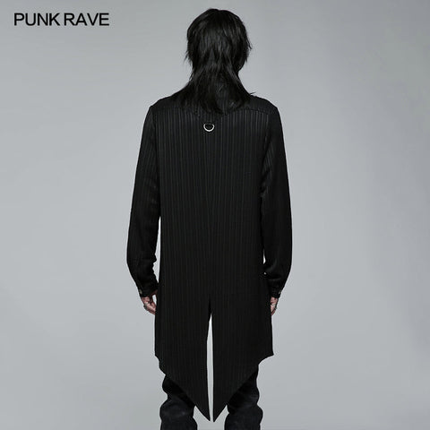 Goth medium length dovetail shirt