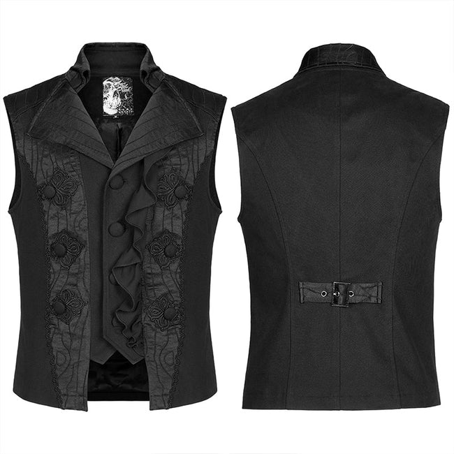 Gothic noble jacquard vest