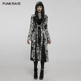 Goth Dark Wizard Long Coat