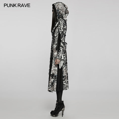 Goth Dark Wizard Long Coat