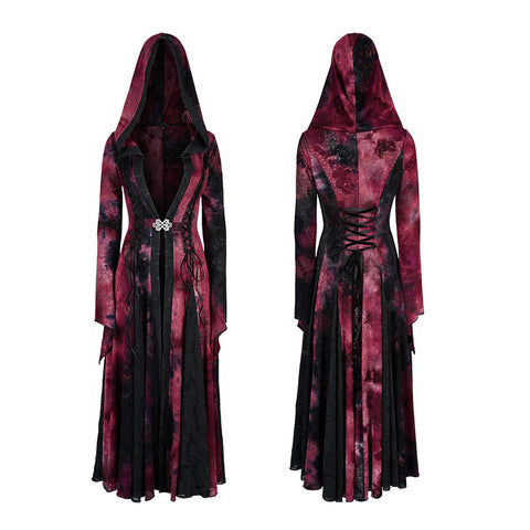 Goth Dark Wizard Long Coat