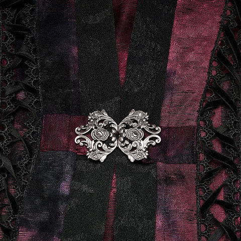 Goth Dark Wizard Long Coat