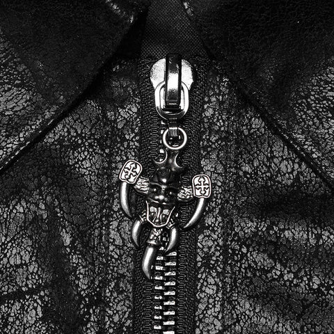 Punk personalized hollow out coat