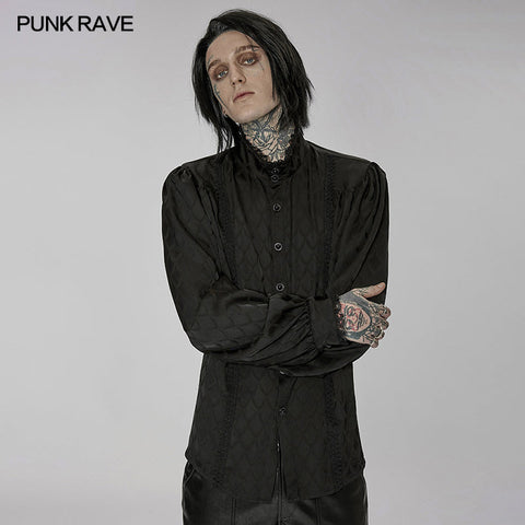 Gothic Dragon scale jacquard shirt
