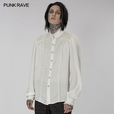 Gothic Dragon scale jacquard shirt