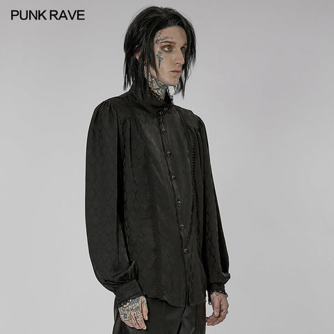 Gothic Dragon scale jacquard shirt