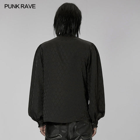 Gothic Dragon scale jacquard shirt