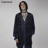 Goth medium length velvet shirt