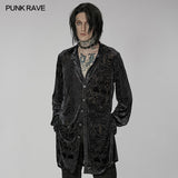 Goth medium length velvet shirt