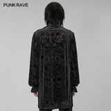 Goth medium length velvet shirt