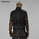 Post-apocalyptic style distressed vest